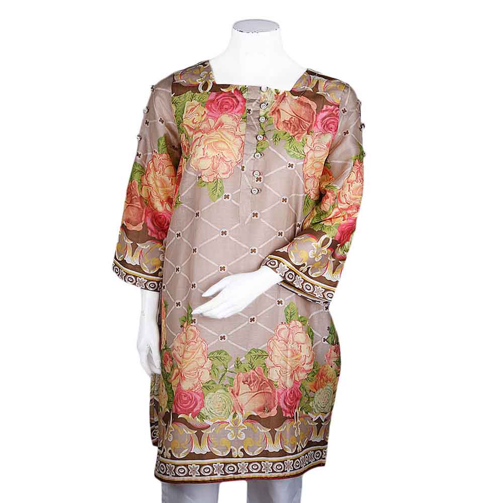 Women's Printed Lawn Kurti - Multi, Women, Ready Kurtis, Chase Value, Chase Value