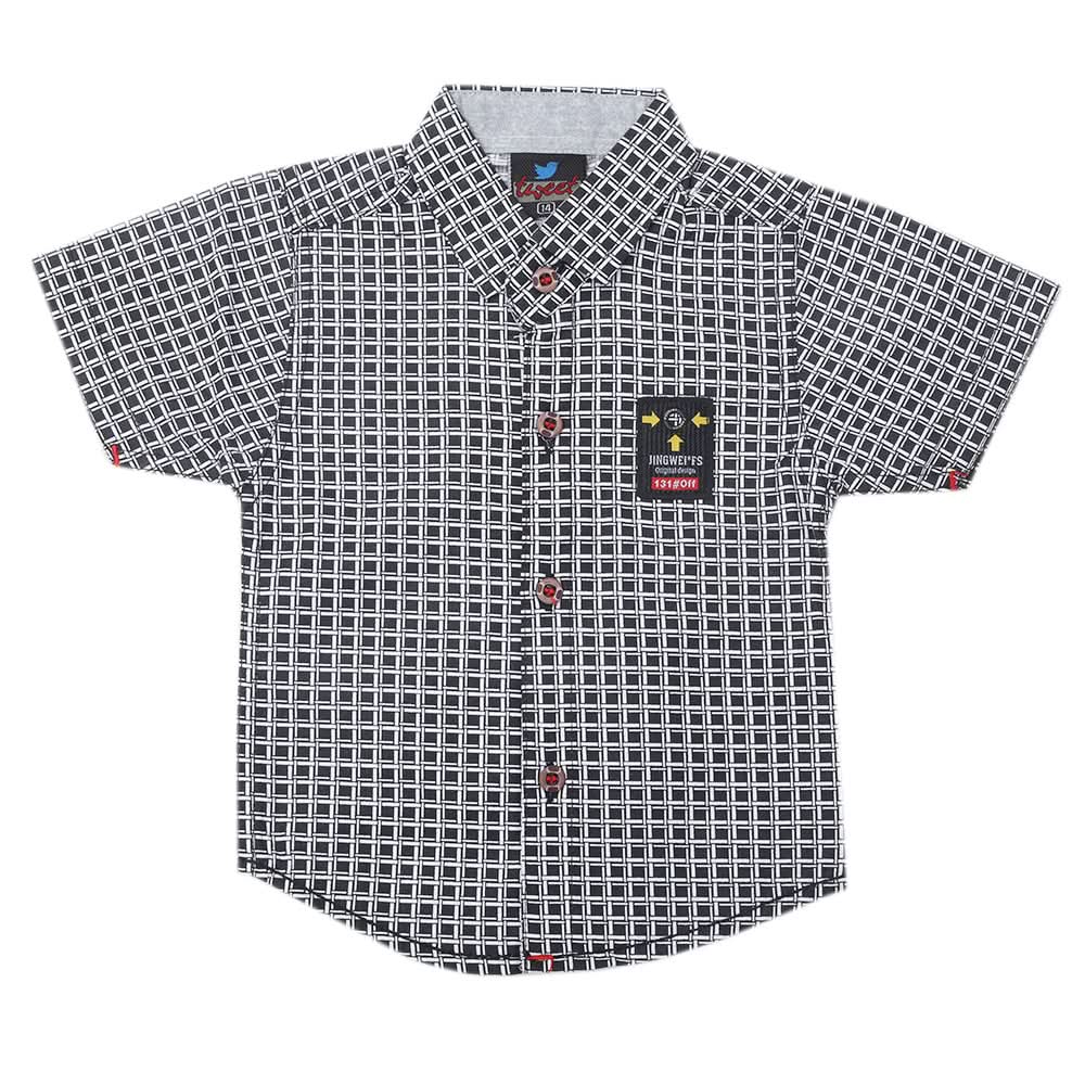 Boys Printed Casual Shirt - Black, Kids, Boys Shirts, Chase Value, Chase Value