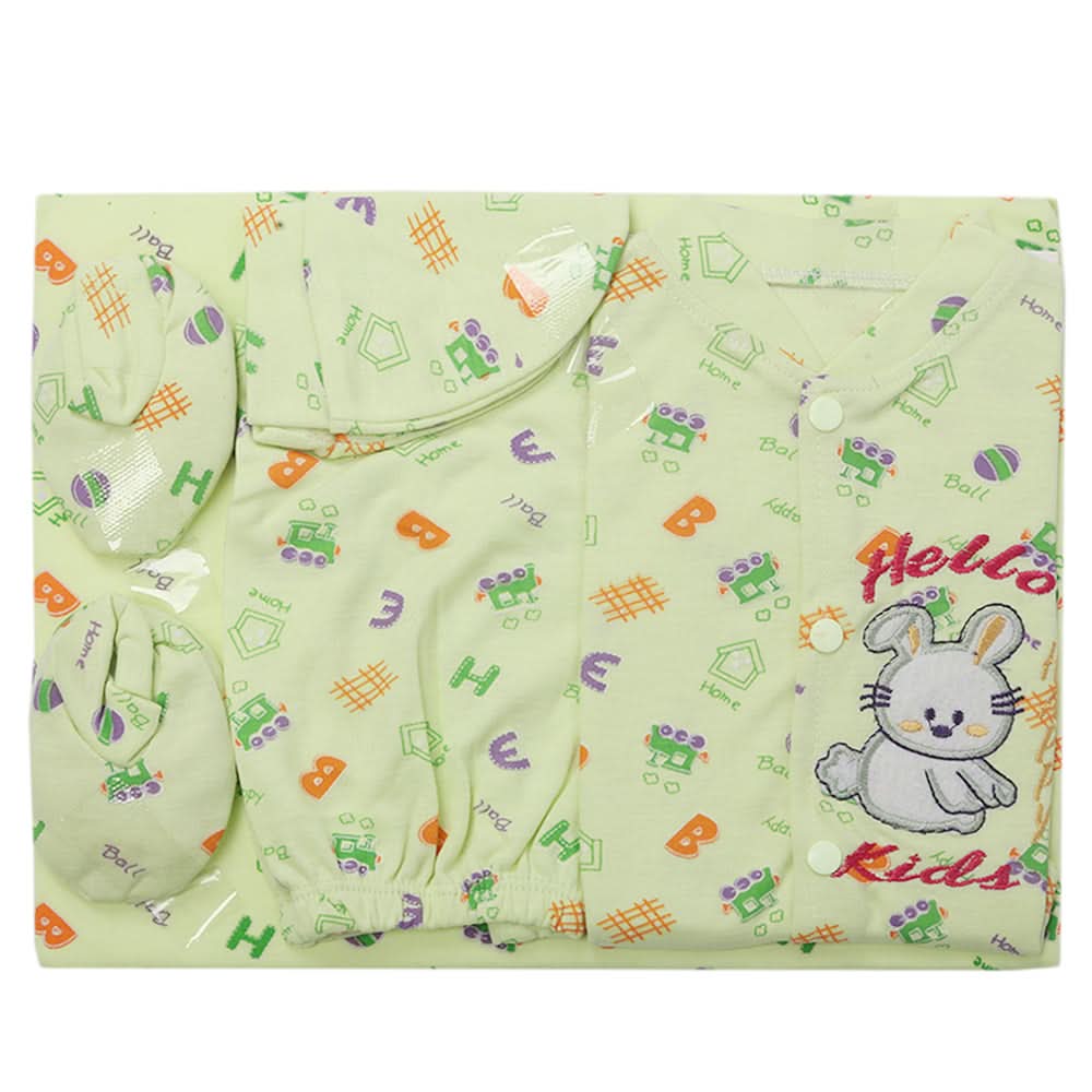 Newborn Suit 5pcs gift Sets - Light Green, Kids, Newborn Boys Sets And Suits, Chase Value, Chase Value