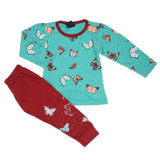 Girls Full Sleeves Suit - Cyan, Girls Suits, Chase Value, Chase Value