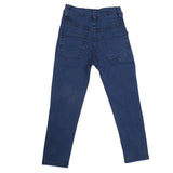 Girls Pearls Denim Pant - Dark Blue, Kids, Girls Pants And Capri, Chase Value, Chase Value