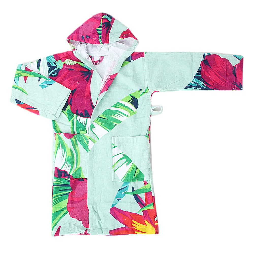 Kids Bathrobe Velour - Multi, Kids, Bath Accessories, Chase Value, Chase Value