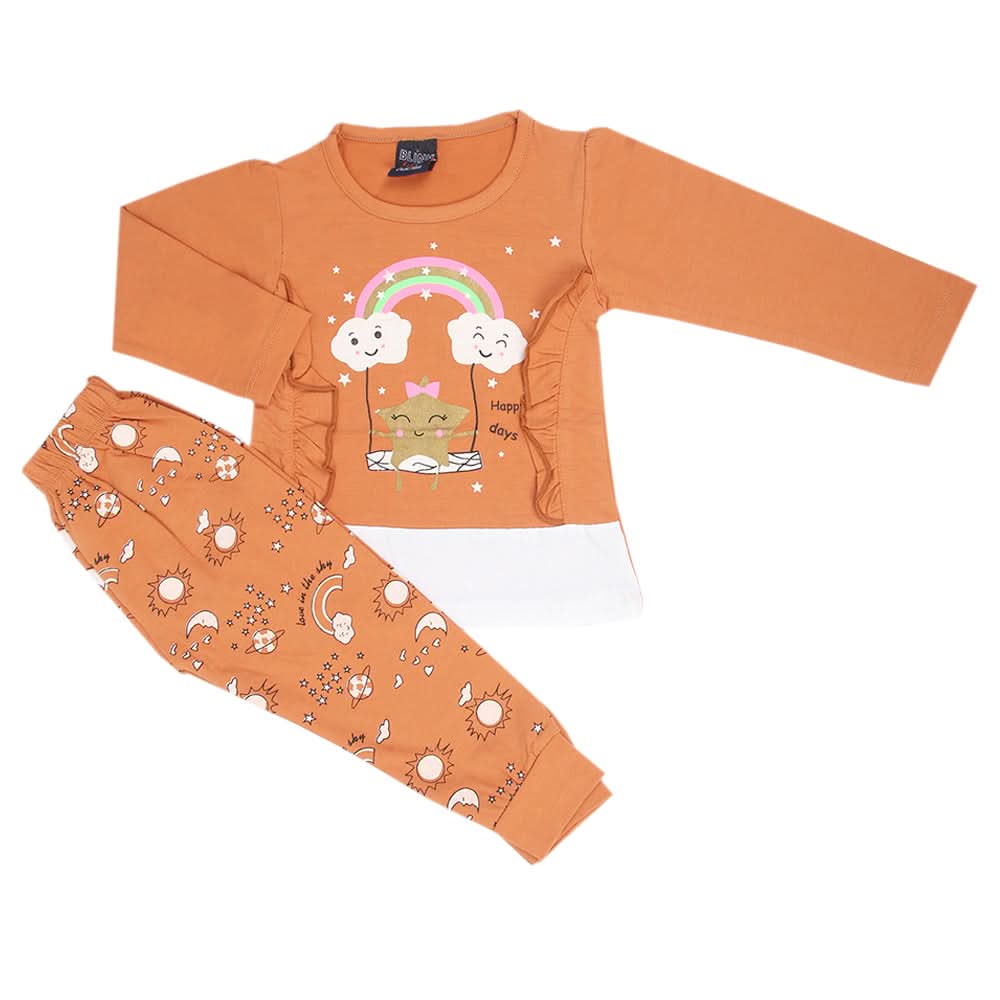 Girls Full Sleeves Suit - Brown, Girls Suits, Chase Value, Chase Value