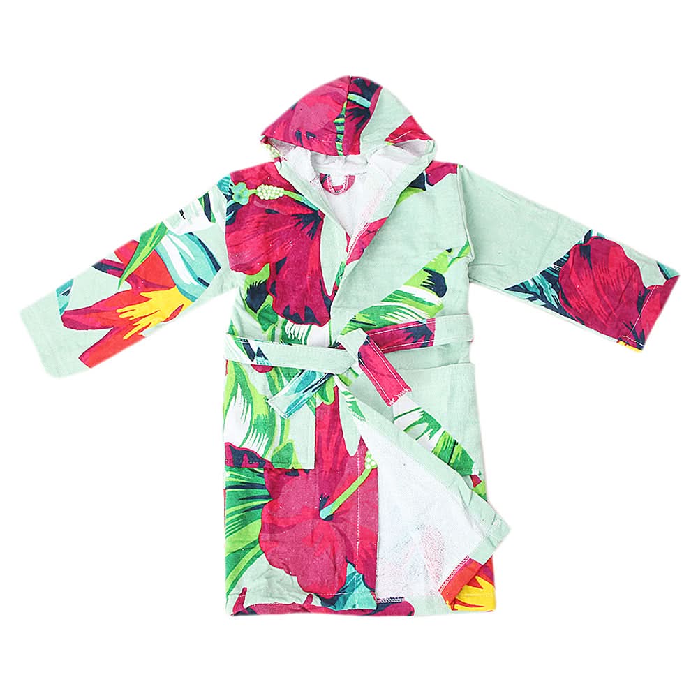 Kids Bathrobe Velour - Multi, Kids, Bath Accessories, Chase Value, Chase Value