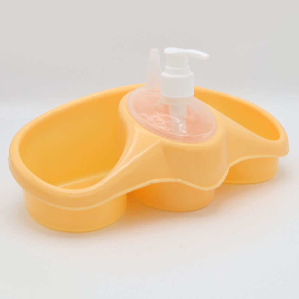 Sponge Holder With Soap Dispenser - Beige, Home & Lifestyle, Accessories, Chase Value, Chase Value
