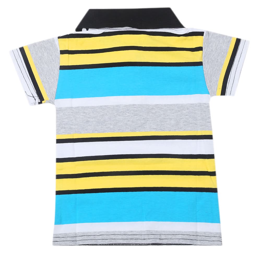 Boys Yarn Dyed T-Shirt - Multi, Kids, Boys T-Shirts, Chase Value, Chase Value