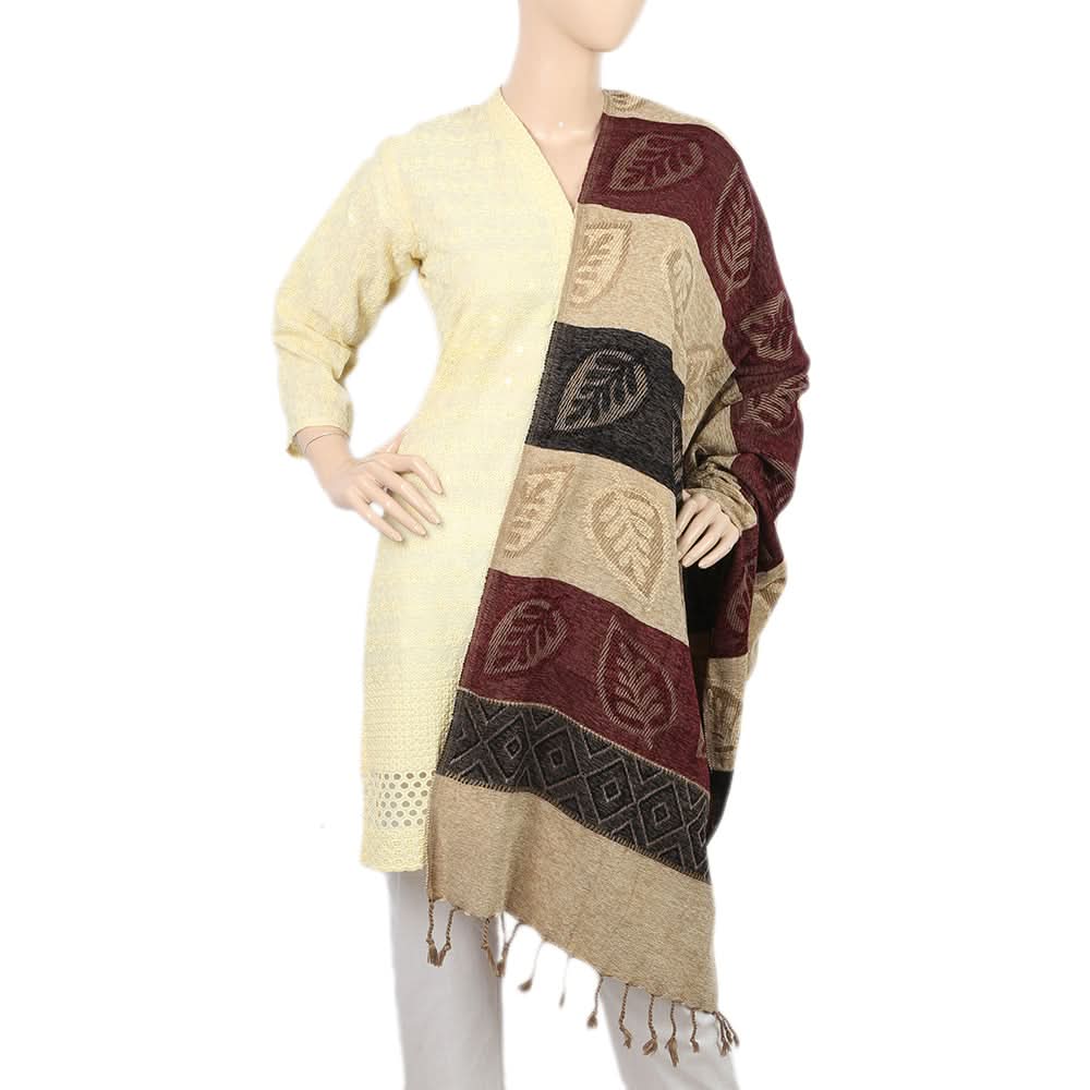 Women's Velvet  Shawl - Beige, Women, Shawls And Scarves, Chase Value, Chase Value