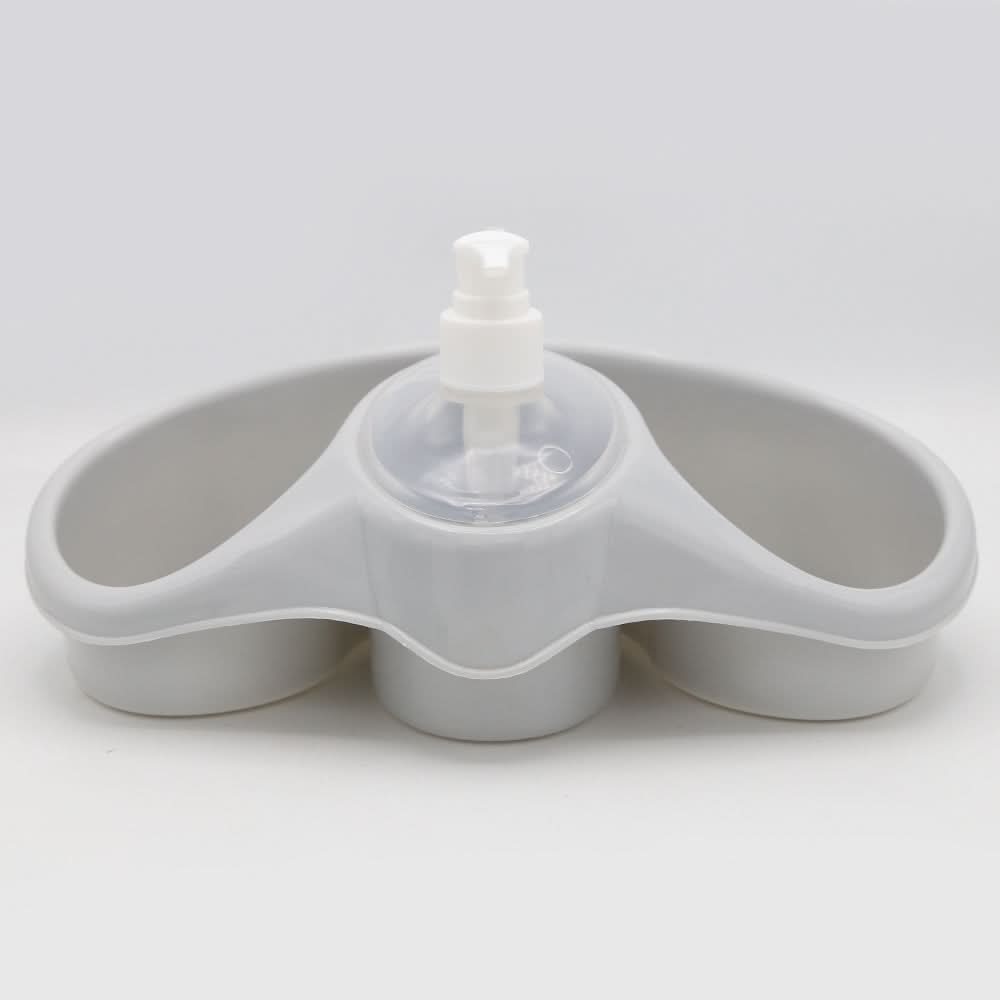 Sponge Holder With Soap Dispenser - Grey, Home & Lifestyle, Accessories, Chase Value, Chase Value