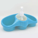 Sponge Holder With Soap Dispenser - Blue, Home & Lifestyle, Accessories, Chase Value, Chase Value