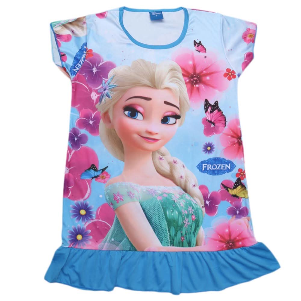 Girls Character Frock - Light Blue, Kids, Girls Frocks, Chase Value, Chase Value