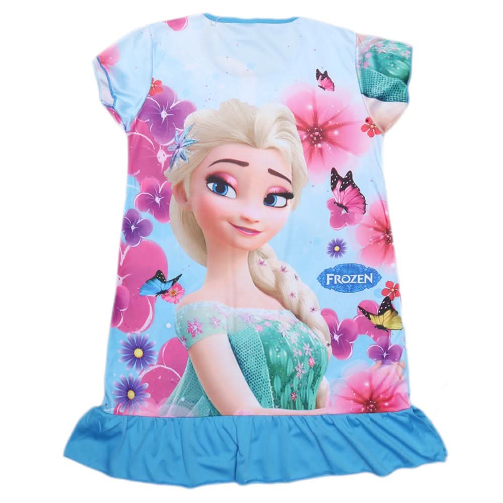 Girls Character Frock - Light Blue, Kids, Girls Frocks, Chase Value, Chase Value