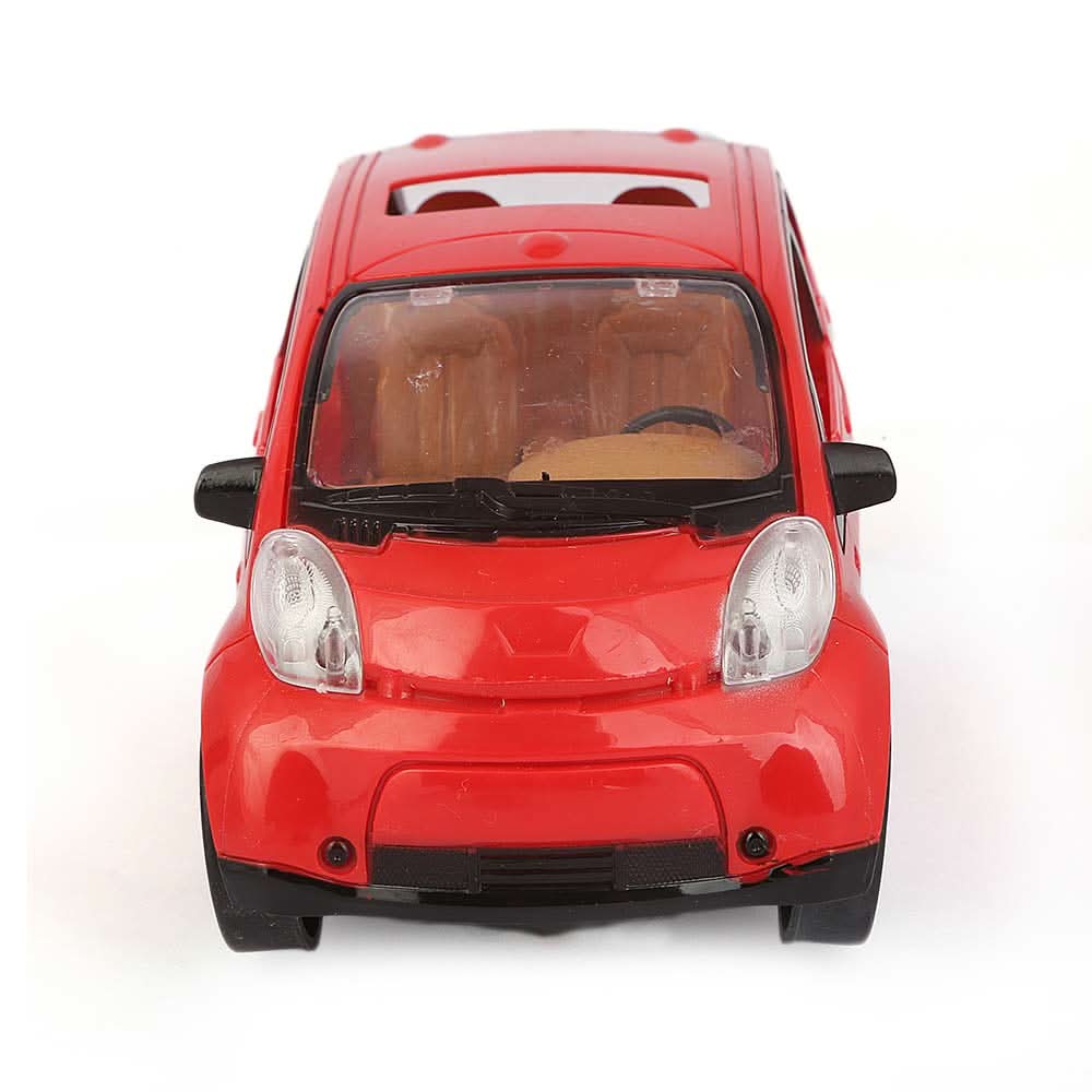 Battery Operated Car With Music & lights - Red, Kids, Non-Remote Control, Chase Value, Chase Value