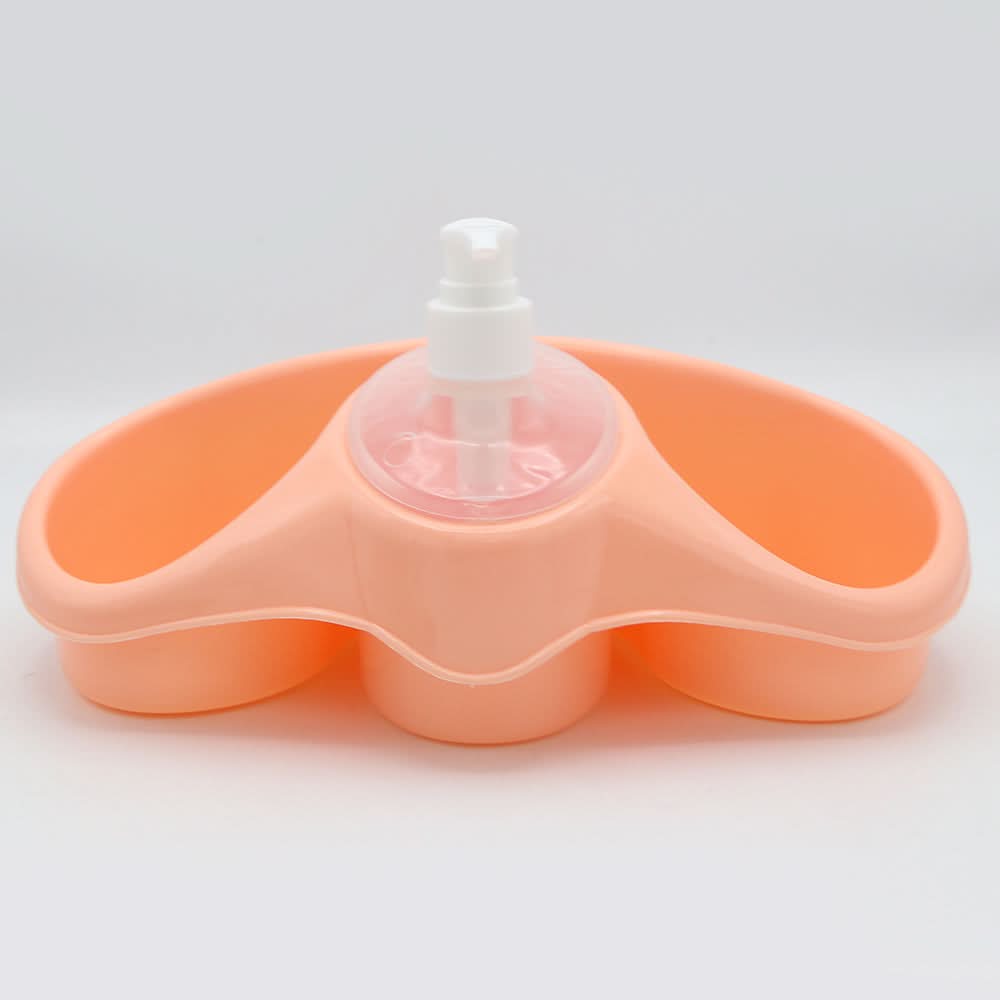 Sponge Holder With Soap Dispenser - Pink, Home & Lifestyle, Accessories, Chase Value, Chase Value