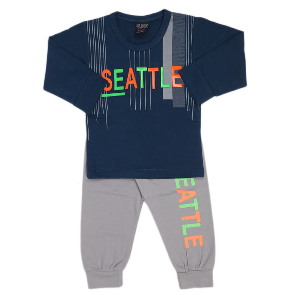 Boys Full Sleeves Suit - Steel Green, Boys Sets & Suits, Chase Value, Chase Value