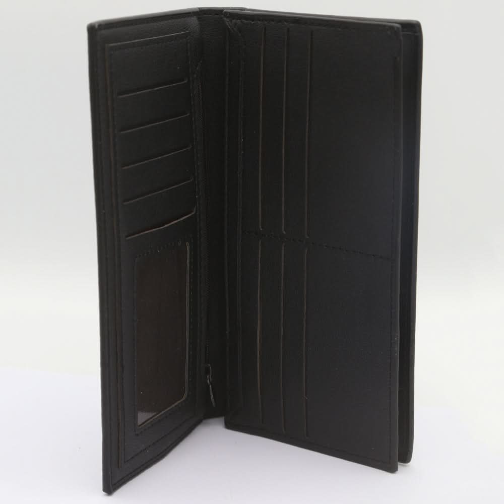 Men's Check Book Wallet - Coffee, Men, Wallets, Chase Value, Chase Value