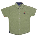 Boys Half Sleeves Casual Shirt - Green, Kids, Boys Shirts, Chase Value, Chase Value