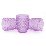 Acrylic Diamond Glass 250ml Pack Of 3 - Purple, Home & Lifestyle, Glassware & Drinkware, Chase Value, Chase Value