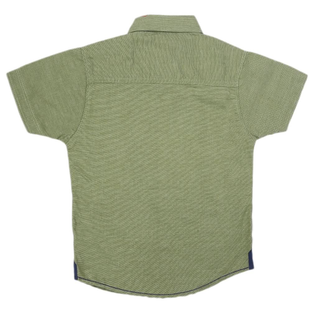 Boys Half Sleeves Casual Shirt - Green, Kids, Boys Shirts, Chase Value, Chase Value