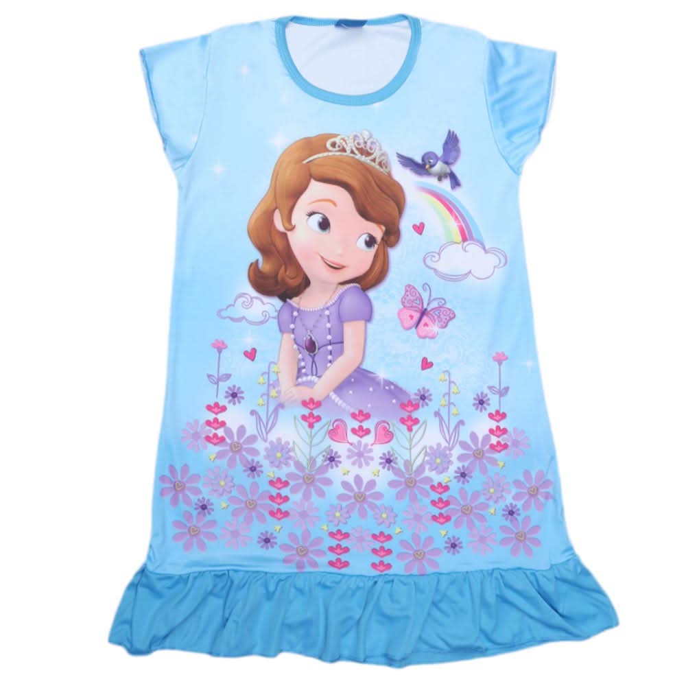 Girls Character Frock - Light Blue, Kids, Girls Frocks, Chase Value, Chase Value