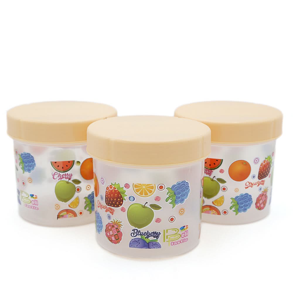Plastic Jar 3 Piece Set Small - Fawn, Home & Lifestyle, Storage Boxes, Chase Value, Chase Value
