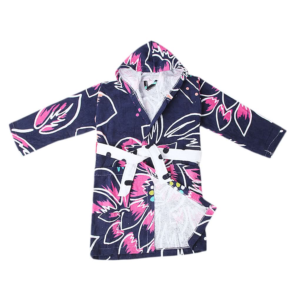 Kids Bathrobe Velour - Multi, Kids, Bath Accessories, Chase Value, Chase Value