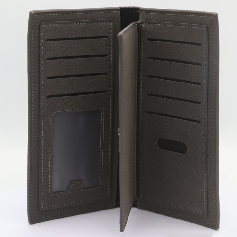 Men's Check Book Wallet - Black, Men, Wallets, Chase Value, Chase Value