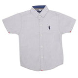 Boys Half Sleeves Casual Shirt - Light Grey, Kids, Boys Shirts, Chase Value, Chase Value