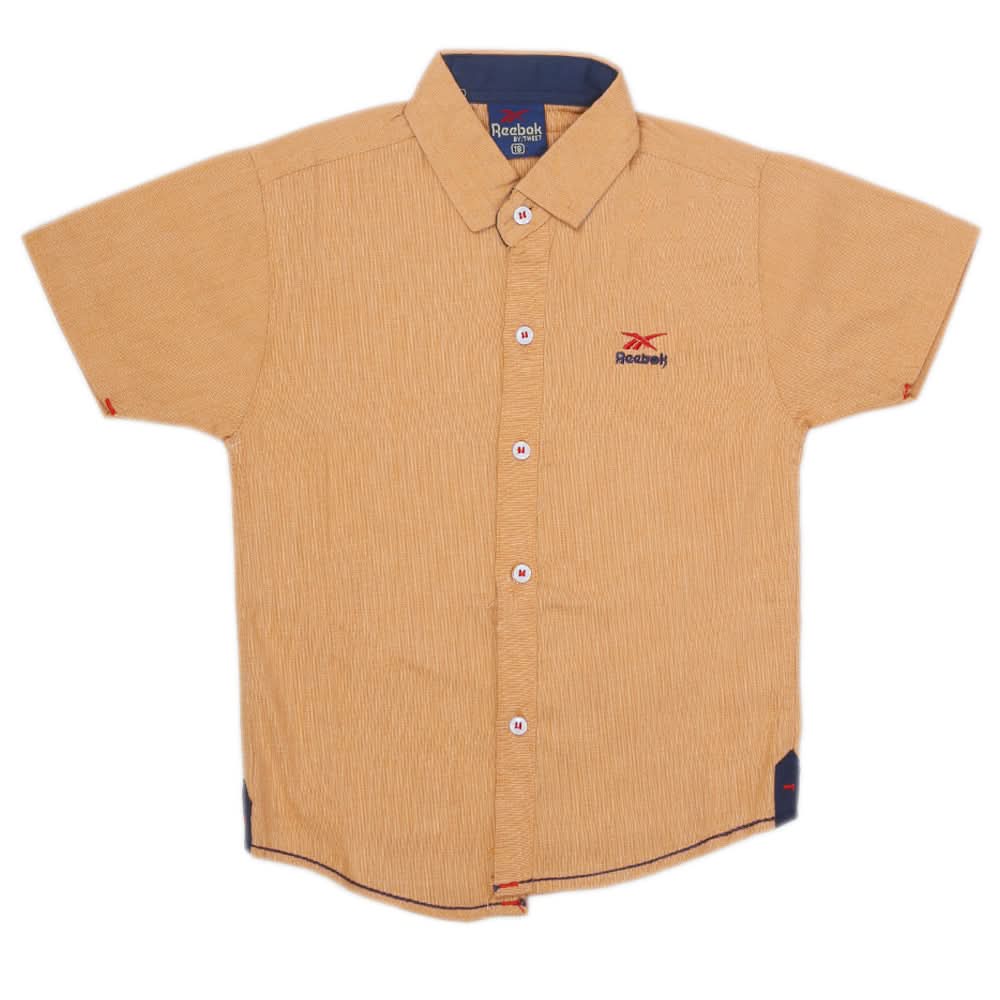 Boys Half Sleeves Casual Shirt - Peach, Kids, Boys Shirts, Chase Value, Chase Value