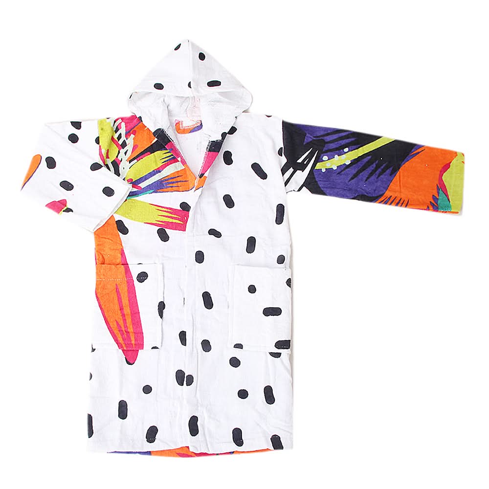 Kids Bathrobe Velour - Multi, Kids, Bath Accessories, Chase Value, Chase Value