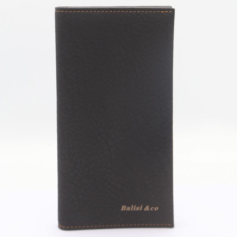 Men's Check Book Wallet - Black, Men, Wallets, Chase Value, Chase Value