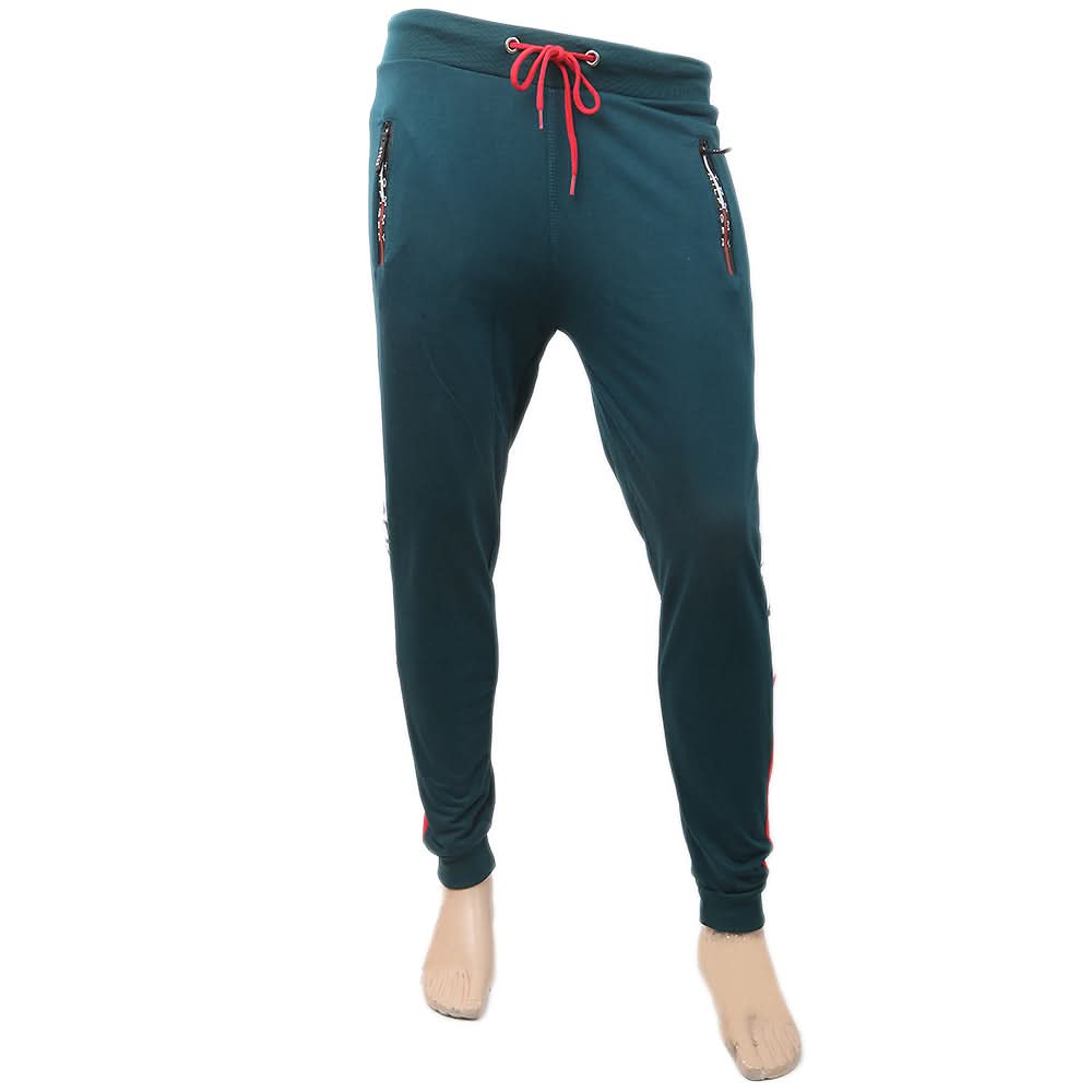 Men's Fancy Zip Trousers - Steel Green, Men, Lowers And Sweatpants, Chase Value, Chase Value