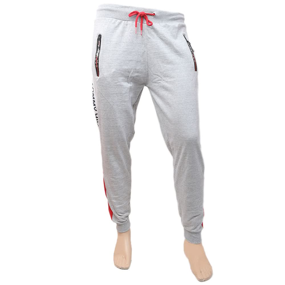 Men's Fancy Zip Trousers - Light Grey, Men, Lowers And Sweatpants, Chase Value, Chase Value