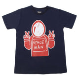 Boys Half Sleeves Printed T-Shirt - Navy Blue, Boys T-Shirts, Chase Value, Chase Value
