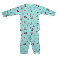 Girls Sleeping Suit - Cyan, Kids, Girls Sets And Suits, Chase Value, Chase Value