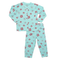 Girls Sleeping Suit - Cyan, Kids, Girls Sets And Suits, Chase Value, Chase Value