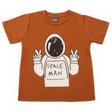 Boys Half Sleeves Printed T-Shirt - Brown, Boys T-Shirts, Chase Value, Chase Value