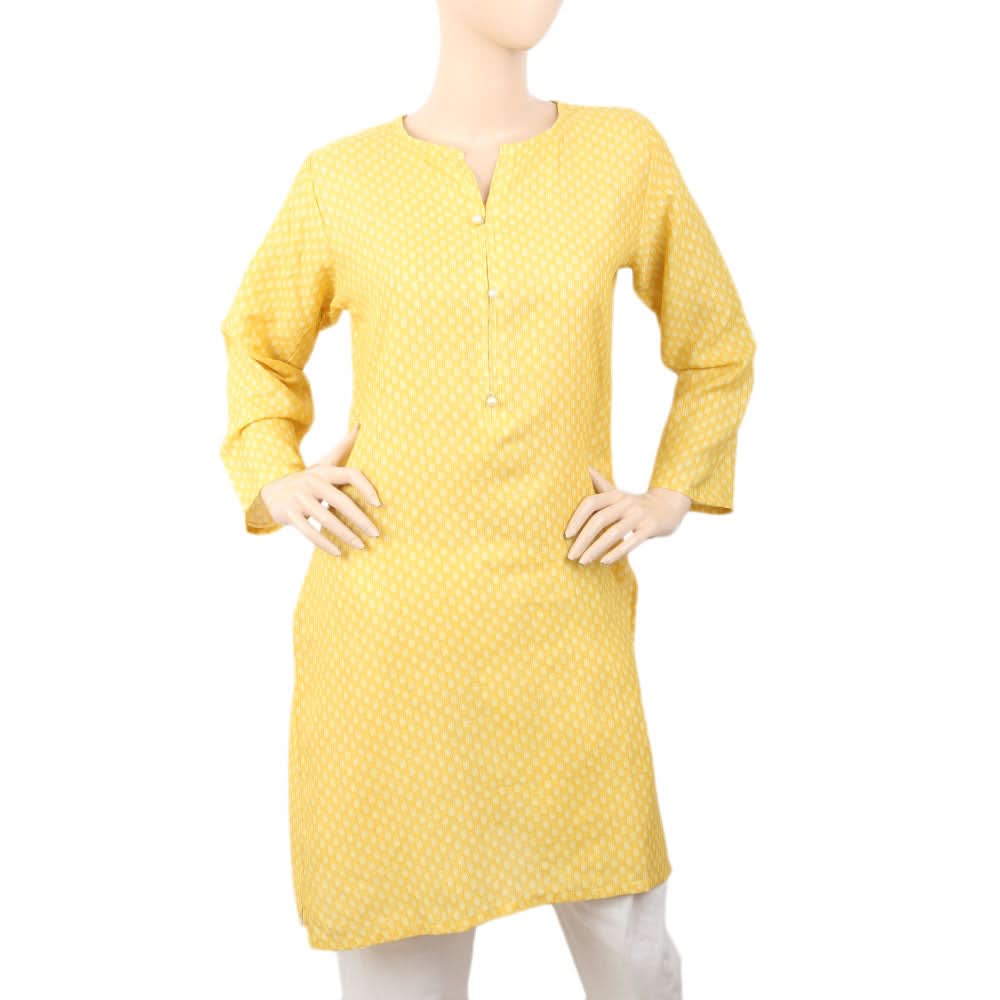 Women's Kurti - Yellow, Women, Ready Kurtis, Chase Value, Chase Value