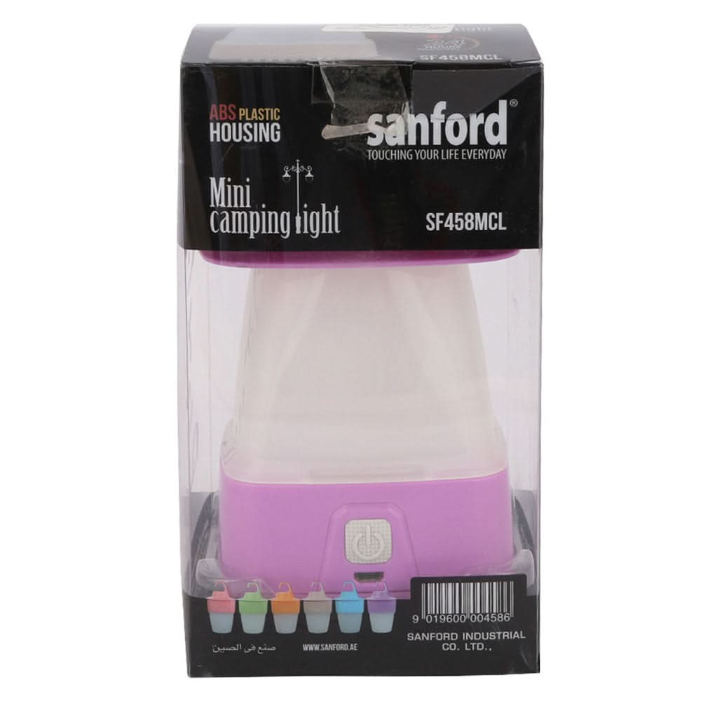 Sanford Rechargeable Mini Camping Light - Purple, Home & Lifestyle, Emergency Lights & Torch, Sanford, Chase Value