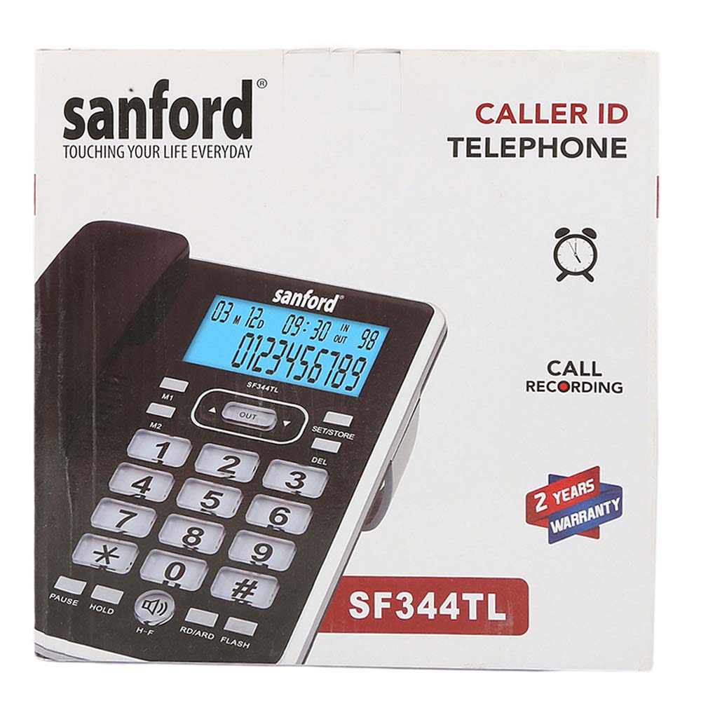 Sanford Caller ID Telephone (SF344TL) - Black, Home & Lifestyle, Phone & Intercom, Sanford, Chase Value