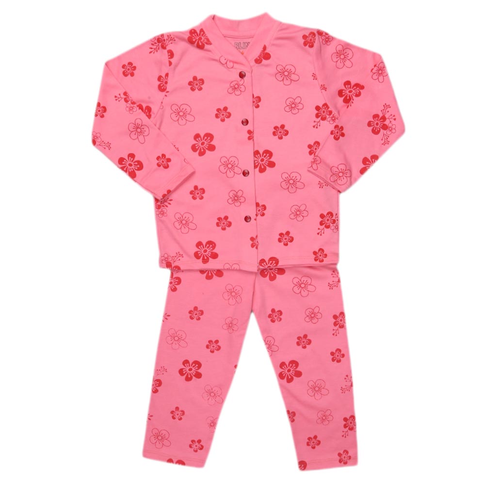 Girls Sleeping Suit - Pink, Kids, Girls Sets And Suits, Chase Value, Chase Value