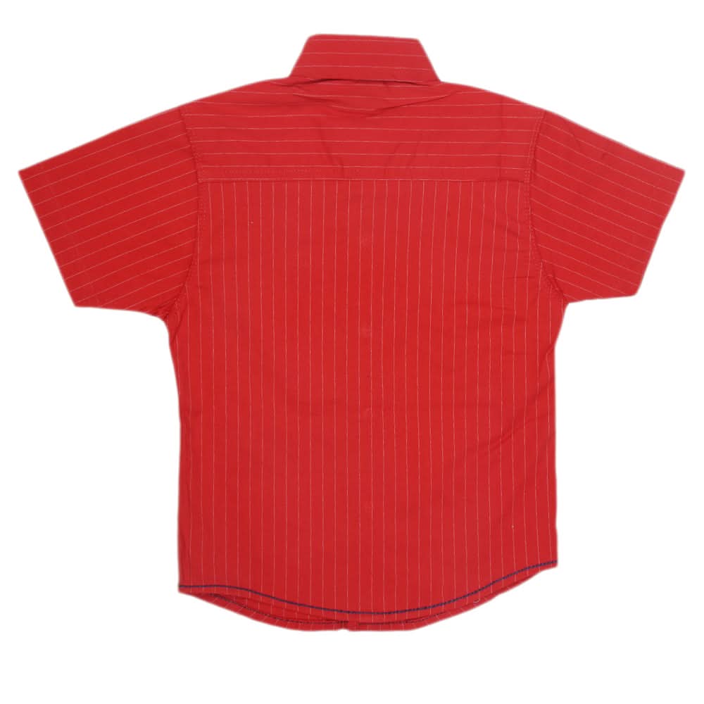 Boys Stripe Casual Shirt - Red, Kids, Boys Shirts, Chase Value, Chase Value