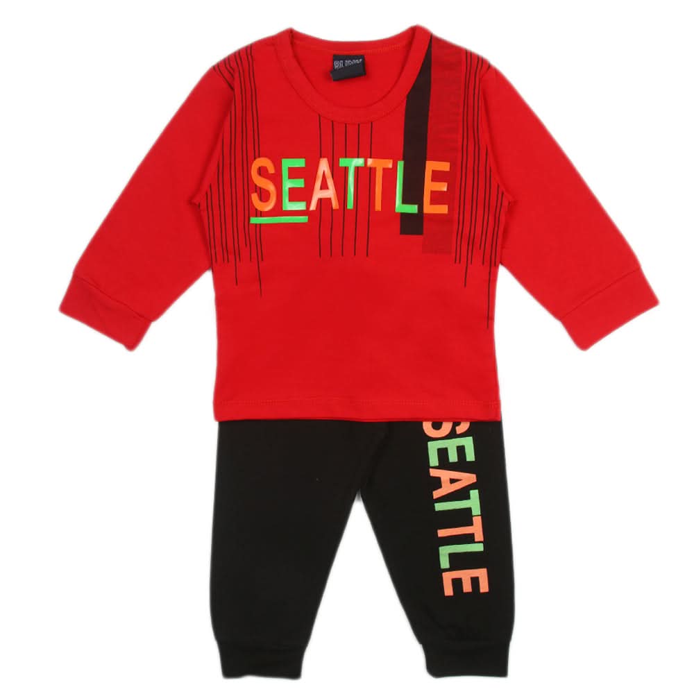 Boys Full Sleeves Suit - Red, Boys Sets & Suits, Chase Value, Chase Value