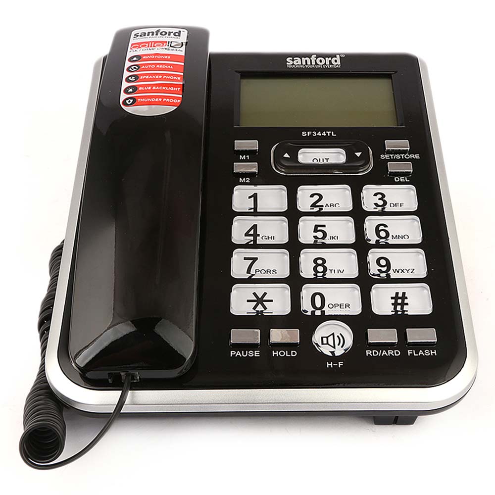 Sanford Caller ID Telephone (SF344TL) - Black, Home & Lifestyle, Phone & Intercom, Sanford, Chase Value