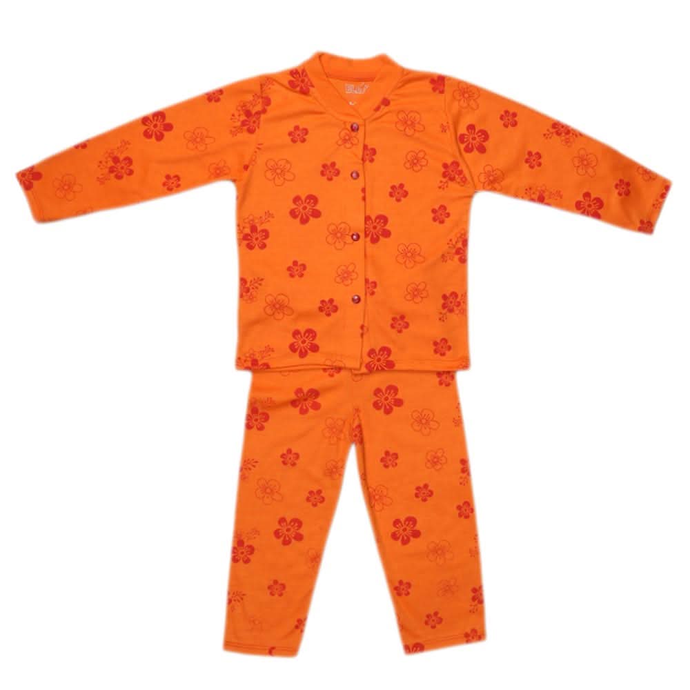 Girls Sleeping Suit - Orange, Kids, NB Girls Sets And Suits, Chase Value, Chase Value