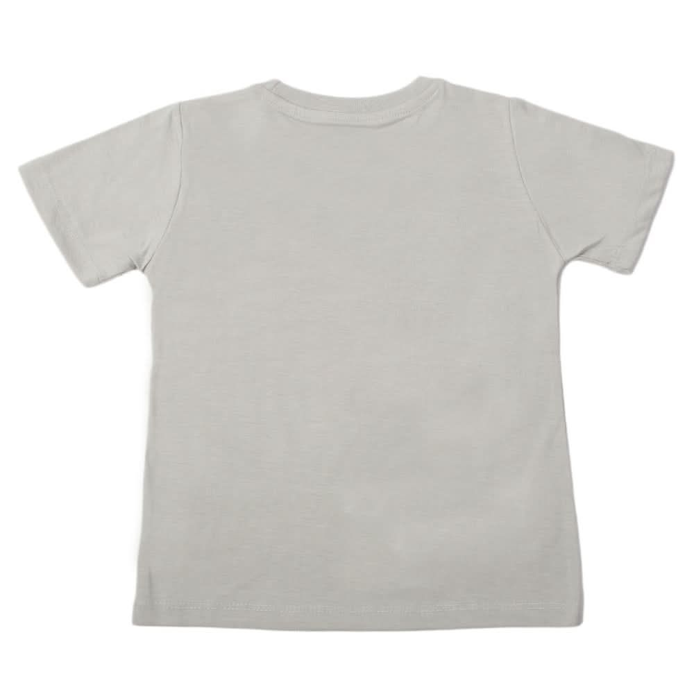 Boys Half Sleeves T-Shirt - Grey, Boys T-Shirts, Chase Value, Chase Value