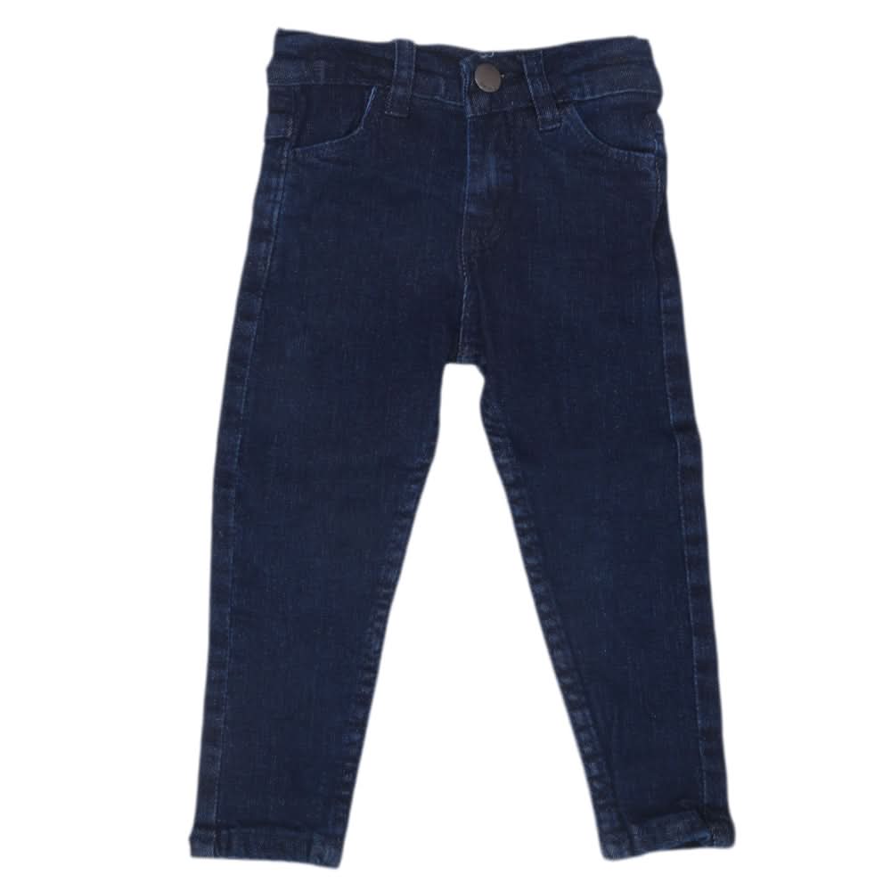Girls Basic Denim Pant - Dark Blue, Kids, Girls Pants And Capri, Chase Value, Chase Value