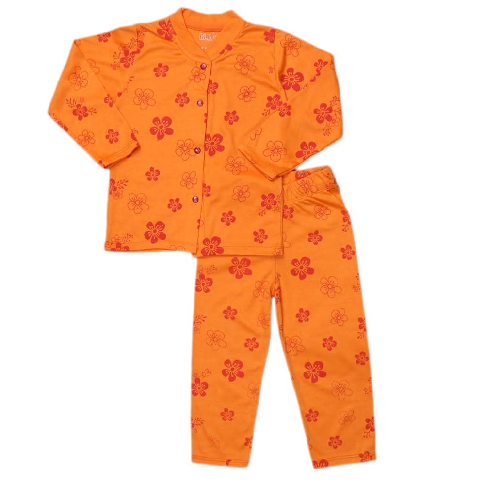 Girls Sleeping Suit - Orange, Kids, NB Girls Sets And Suits, Chase Value, Chase Value