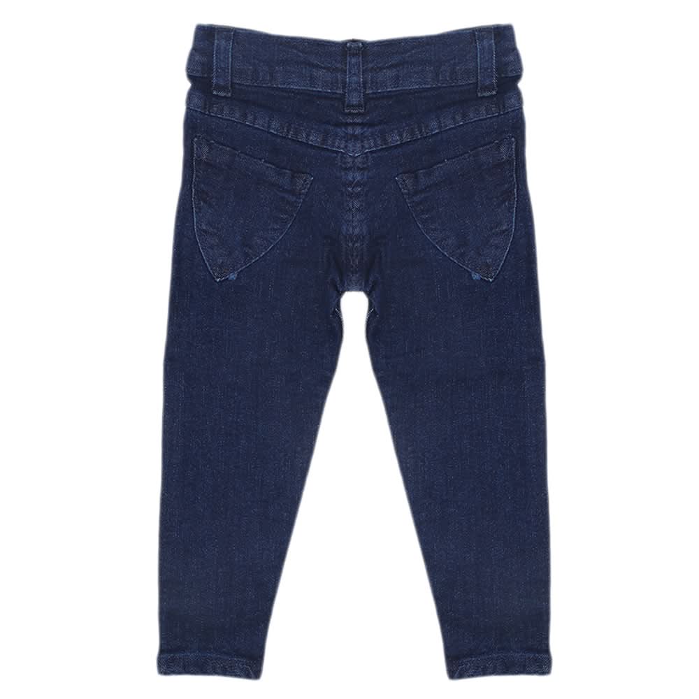 Girls Basic Denim Pant - Dark Blue, Kids, Girls Pants And Capri, Chase Value, Chase Value