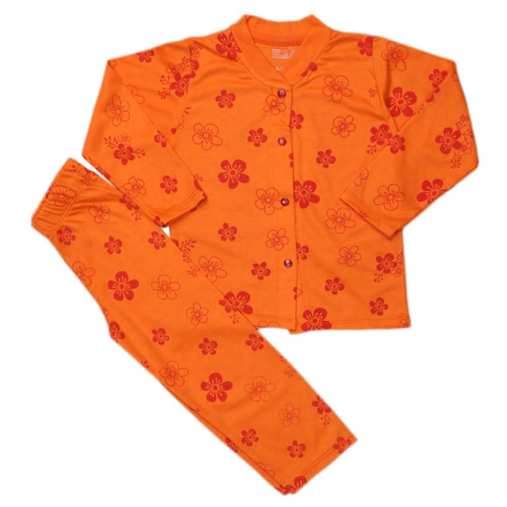 Girls Sleeping Suit - Orange, Kids, NB Girls Sets And Suits, Chase Value, Chase Value
