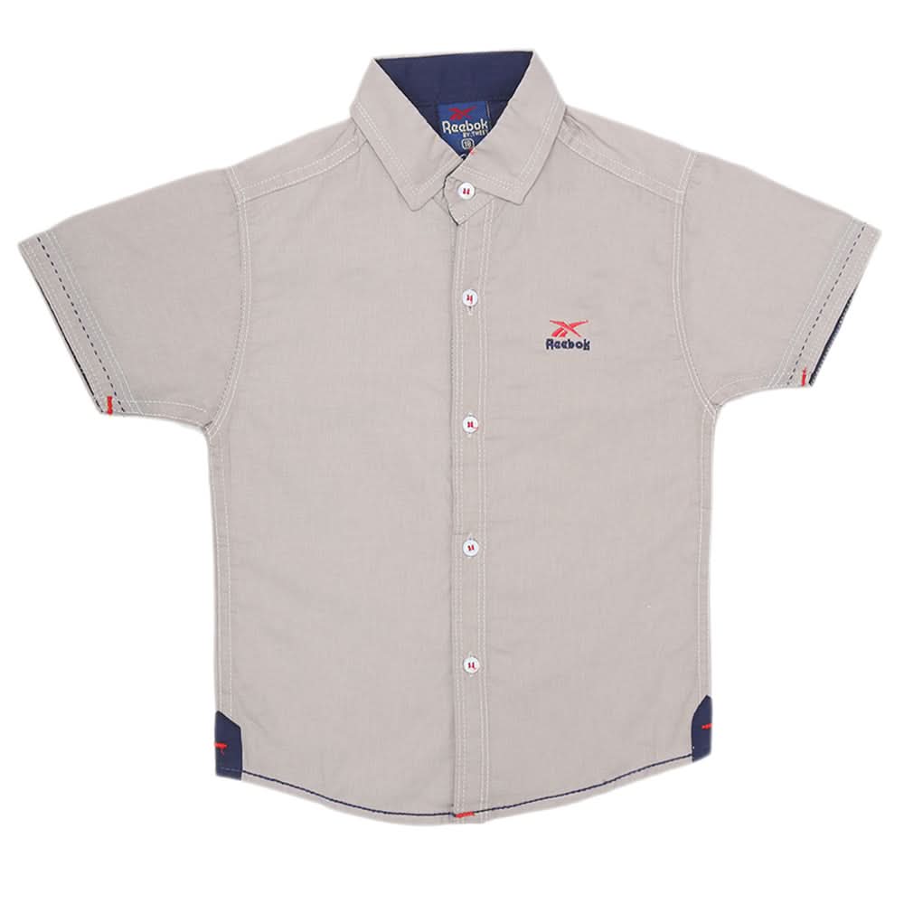Boys Plain Casual Shirt - Ash Grey, Kids, Boys Shirts, Chase Value, Chase Value